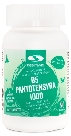 B5 Pantothenic Acid 1000,  - Healthwell