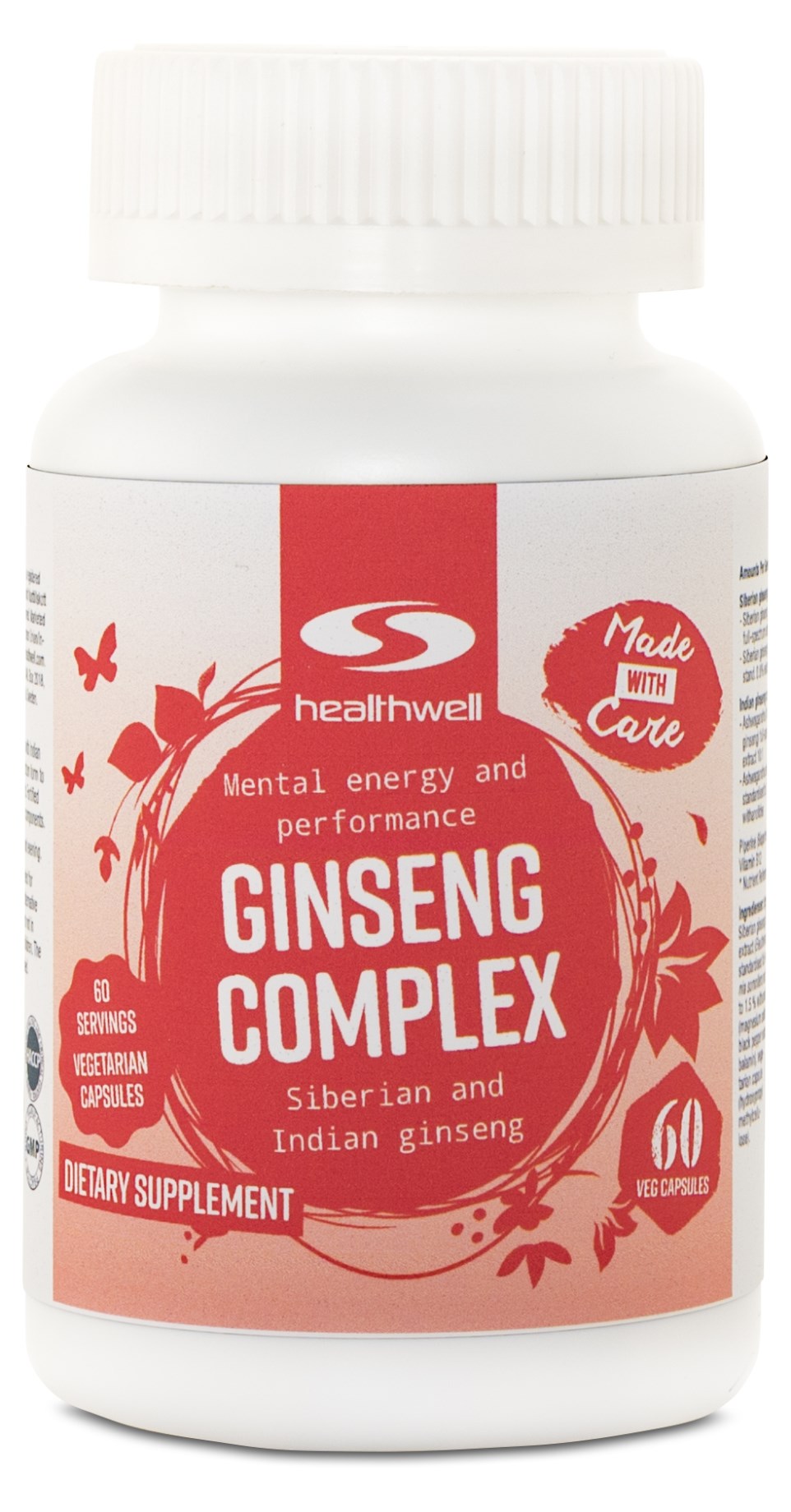 Healthwell Ginseng Komplex, 60 Caps.