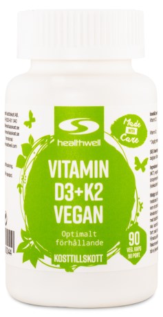 Vitamin D3+K2 Vegan,  - Healthwell