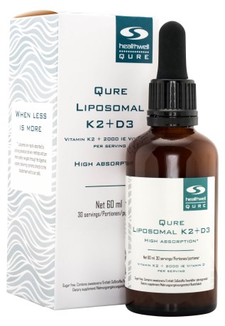 QURE Liposomal K2+D3,  - Healthwell QURE