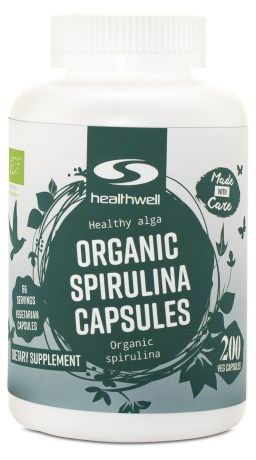Organic Spirulina Capsules - Healthwell