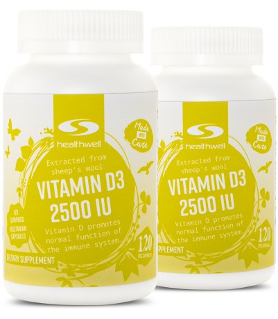 Vitamin D3 2500 IU,  - Healthwell