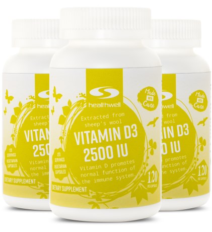 Vitamin D3 2500 IU,  - Healthwell