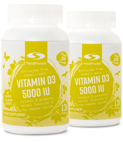 Vitamin D3 5000 IU,  - Healthwell